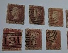 10 Gb Penny Red Stamps  Victoria London    Faults    Lot 67   Plate Numbers