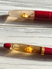 Lot Of Fountain Pen   Pencil vintage Ussr leningrad gold Fish Swimming rare box