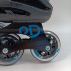 Roller Derby Rd Aerio Q-84 Adult Inline Skates Black blue Men s Size 12 Us