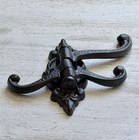Antique Vintage Style Cast Iron Wall Hook Swivel Folding Coat Hanger Hardware