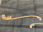 2  Vintage Wooden Onlay Appliqu  s
