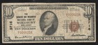 1929  10 Woodbury  Nj National Bank Note Gloucester County New Jersey Currency