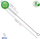 12 Inch Straw Cleaner Brush Set 10 Pack 12mm Stainless Steel Nylon Bristles
