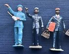 Lot C -6 Vintage Lionel Barclay   Mth O Gauge Lead Train Figures W  Step Box