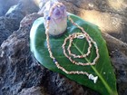  18  Beautiful Kahelelani Shell Necklace With Chakra Gemstones  Puka Clasp  