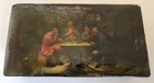Russian 19th Century Antique Lacquer Box Lukutin Manufacture Large Tavern Scene