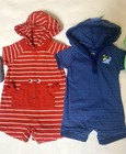 19pc 0-3m Baby Boys Clothes Bundle Rompers Pants Shorts Tops Swim Great Cond