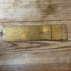 Antique Brass Lavatory Sign  10x2 7 16  Patina  Black  Door Mount  Bathroom