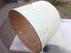 Trans Badge Ludwig 50s Vtg 20  Bass Drum Shell White Marine Pearl Rare Size 