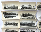 C  1940s Wabash Railroad Steam Locomotive Snapshot Photo Lot Of 17
