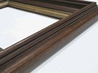 Antique Eastlake Style Walnut Gilt Liner Deep Well Frame Fits 10  By 14  