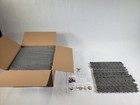 Smabee Interlocking Carpet Shaggy Soft Eva Foam Mats 12 Pcs  Gray Floor Tiles