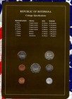 Coin Sets Of All Nations Botswana 1981   1984 Unc Caraca1 Pula 2 Thebe 81