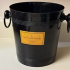 Vintage Veuve Clicquot Reims France Black Ice Bucket Champagne Cooler