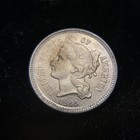 1865 Fancy 5 Three Cent Nickel Piece Uncirculated Unc Ms Bu 3cn Make Offer 