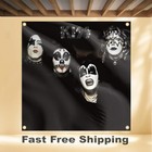 Kiss First Album 4 x4  Banner Album Cover Art Fabric Poster Flag Tapestry