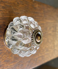 Clear Faceted Textured Glass Antique Vintage Cabinet Knob Kitchen Bathroom Pull