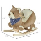Baby Rocking Horse  Plush Animal Rocker W  Realistic Sound  Pedals