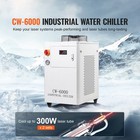 Industrial Water Chiller Cw-6000 15l 65l min Laser Chiller With Compressor