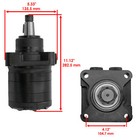 Caltric 103-6988 1-523328 Tf0240us081aadd Hydraulic Wheel Motor For Toro Exmark