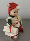 Lefton Christmas Santas Helper Elf Pixie Ceramic Figurine Vintage Japan Mcm