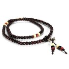 Stretch Wrap Mala Bracelet 108 6mm Bead Beautiful Brown Wood Prayer Buddhist New