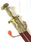 Royal Indian Shahi Talwar  Sword  Brass Hilt Mahroon Sheath Full Length 34    New