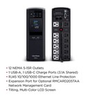 Cyberpower Cp1500pfclcdtaa Ups 1500va 900w Pfc Compatible Pure Sine Wave