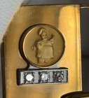 Rare Disney Cast Member Service Award Belt Buckle Chef Gusteau 10k Gold Diamonds