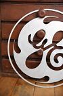 Very Rare Vintage General Electric Ge Industrial Metal Sign Template Fan Motor