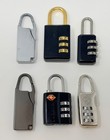 Lot Of 6 Luggage Combination Padlocks Resettable 3 Digit Travel Tsa Master Lock