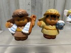 Lot Of 4 2004 Fisher Price Little People Nativity Set Replacement  Shepherds