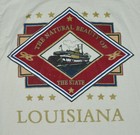 Vtg Louisiana  the Natural Beauty Of The State  Riverboat Tourist Shirt Mens M