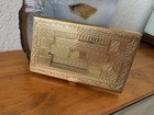 Antique Gold Plated Business Card Case Engraved