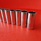 New Craftsman Easy Read 15 Piece 1 2 Drive Deep Metric 12 Pt Socket Set  10-27