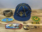 Vintage Boy Scouts Of America Cub Scouts Hat Patches Pins Paraphernalia Lot Bsa 