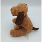 5  Russ Berrie Luv Pets Brown W  Dark Brown Ears Tail Plush Buddy Puppy Dog B3