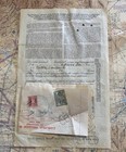 1935 Gulf Mobile   Northern Railroad Company Green Stock Certificate 100 Shares