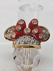 Swarovski Crystal Disney Minnie Mouse Christmas Ornament Enamel Collectible 