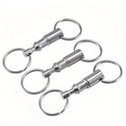 3pcs Detachable Keychain Quick Release Double Ring Key Holder Key Rings