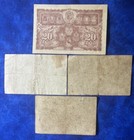 1941 Malaya 20   10 Cents Banknotes 