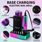 Portable Electric Nail Drill File For Acrylic Nails Professional Manicure Set