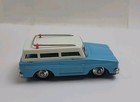Voiture Blue Station Wagon Car Tin Friction Toy Mf 731 Shanghai China  5 5 