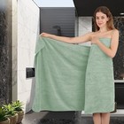 Ultra Soft 8 Piece Textured Bath Towel Set For Set Of 8 - Towel Set Light Green