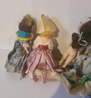 Vintage Lot Of 5 Hard Plastic Dolls  8  Open shut Eyes Arms Head Move 