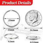 200pcs Key Rings Bulk Split Key Rings Keychain Rings And Crafts 1 Inch  25mm 