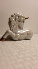 Iridescent Unicorn Figurine With Rose 4 In X 5 75 In m