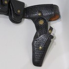 Holster Police Tooled Basket Weave Leather Gun Belt By Safety Speed 36 