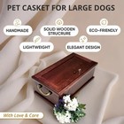Wooden Handcrafted Pet Casket   Pet Caskets For Dogs   Cats   Coffin Containe   