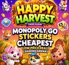 Monopoly Stickers Go Happy Harvest Album - Fast   Safe Delivery
